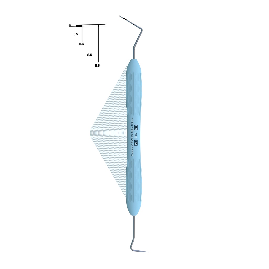 Sonde 8 + WHO pochemåler 11,5 mm (ball end) | ErgoLite X