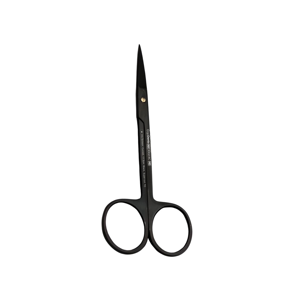 [3002-4C] Iris saks, buet, 11,5 cm, sort, Super-cut, TC | ErgoDenta