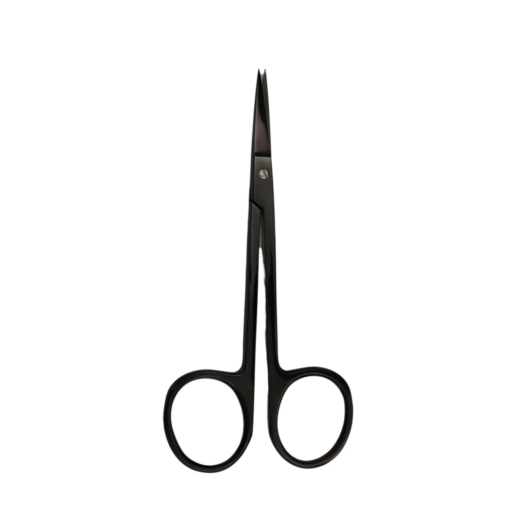 [3002-4S] Iris saks, lige, 11,5 cm, sort, Super-cut, TC | ErgoDenta