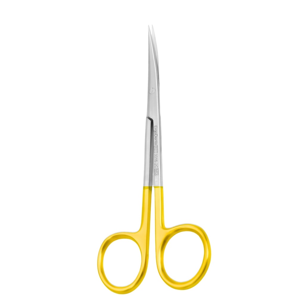 Metzenbaum skarp saks, buet, 14,5 cm, TC | ErgoDenta