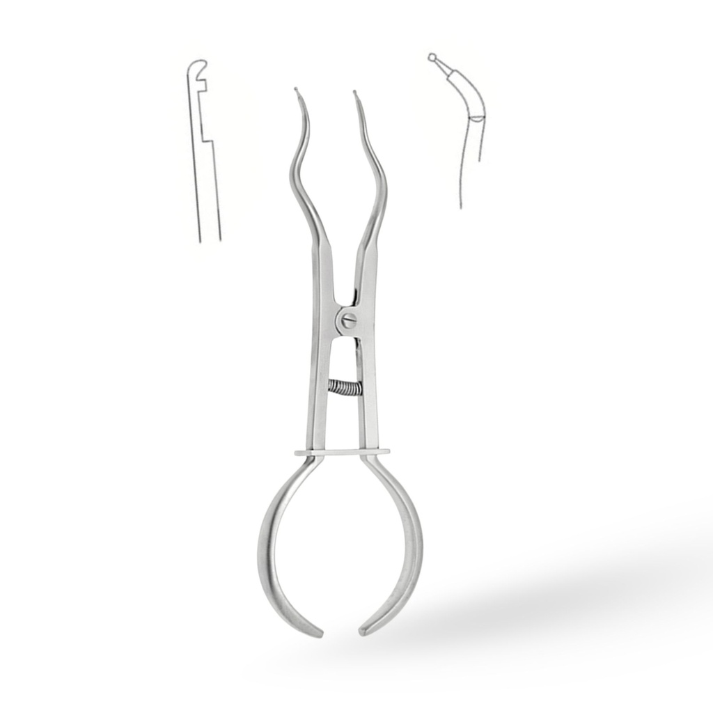 Kofferdamtang Brewer, 17cm | ErgoDenta