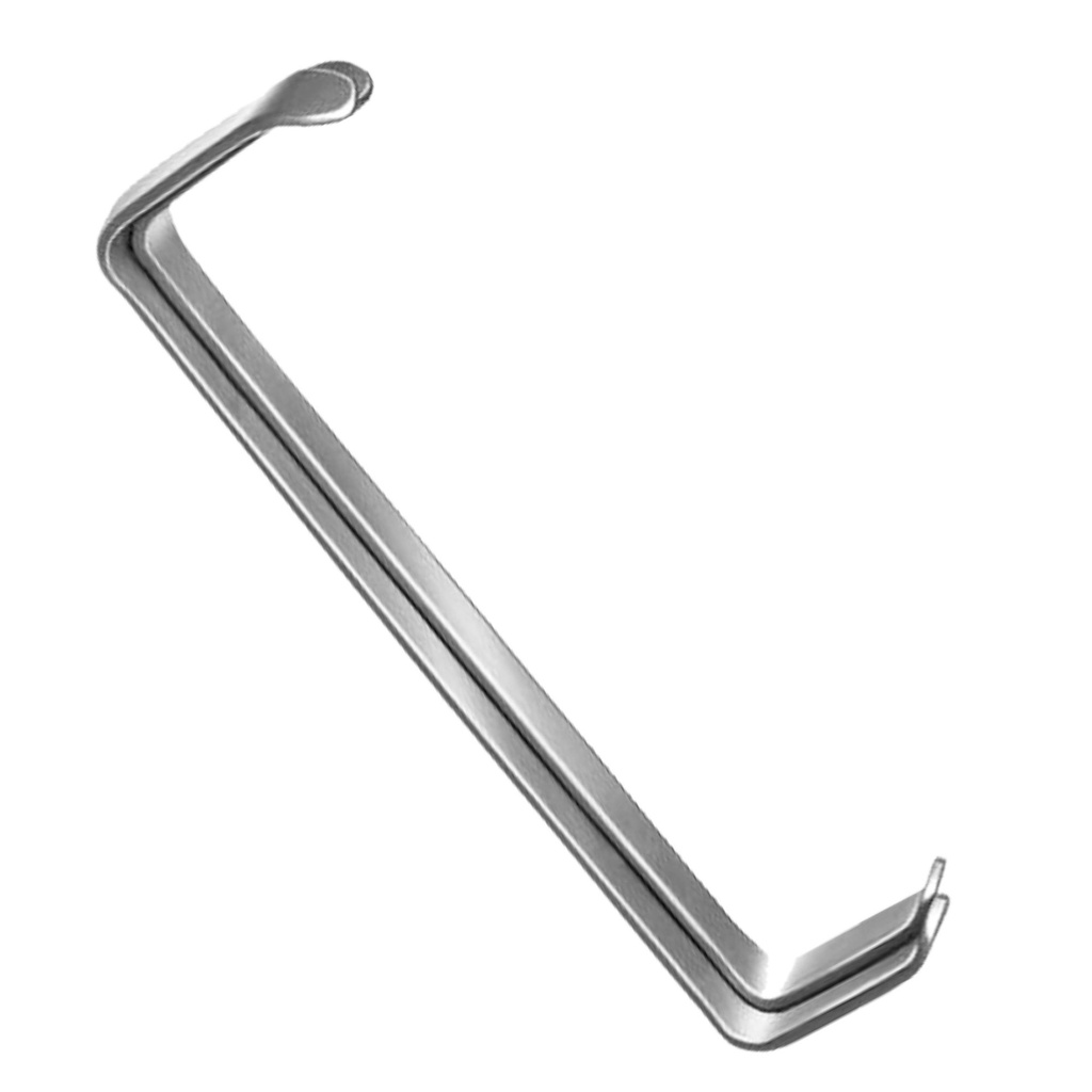 [4101] Farabeuf sårhage, sæt med 2 stk., 12 cm Fig. 1, 26 x 10 mm / 30 x 13 mm Fig. 2, 30 x 10 mm / 34 x 13 mm | ErgoDenta
