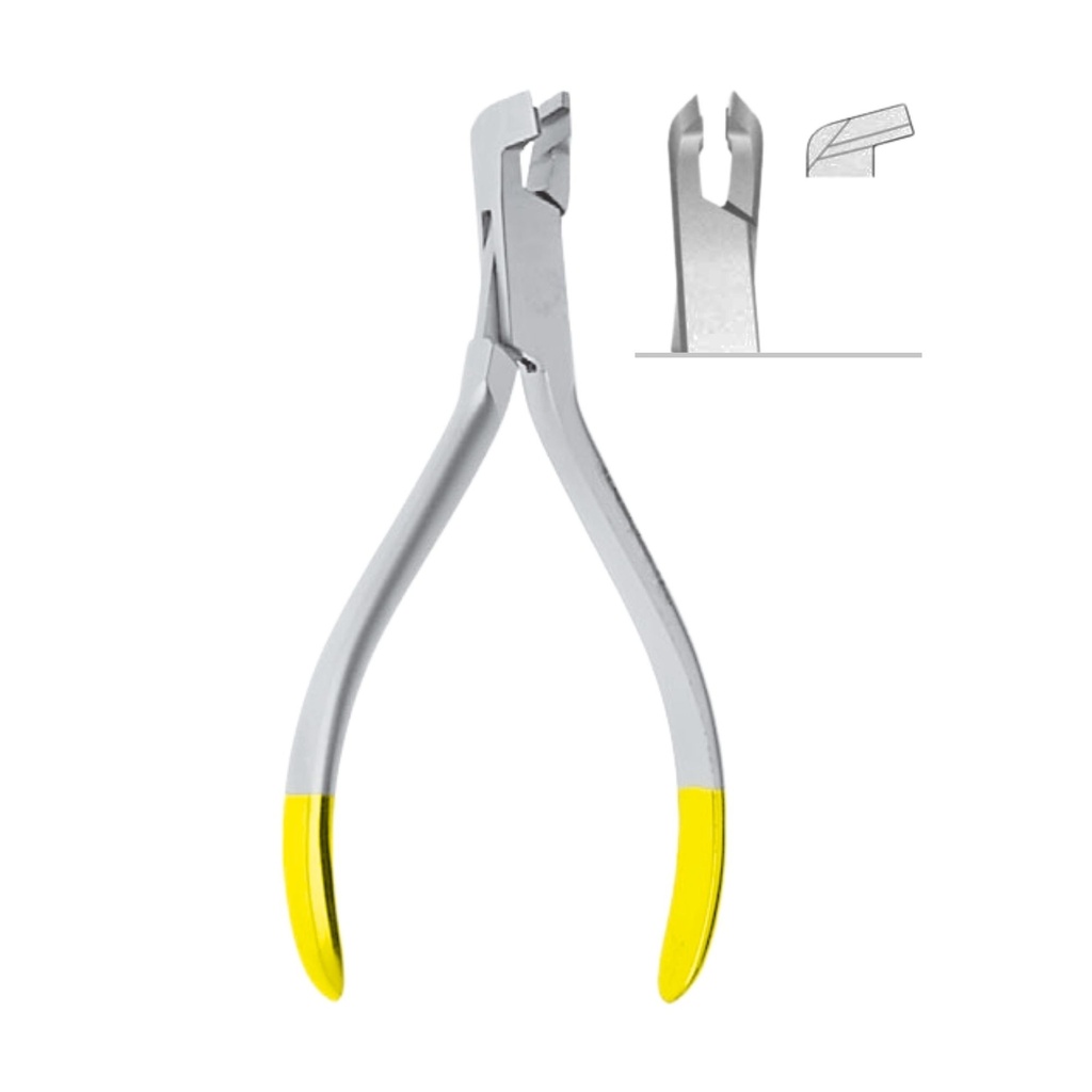[4225] Distal ende klipper med safety hold, ◯ Ø 0, 35mm / .014”, ▢ 0.55x0.64mm / .021”x.025, 12.5cm, TC | ErgoDenta