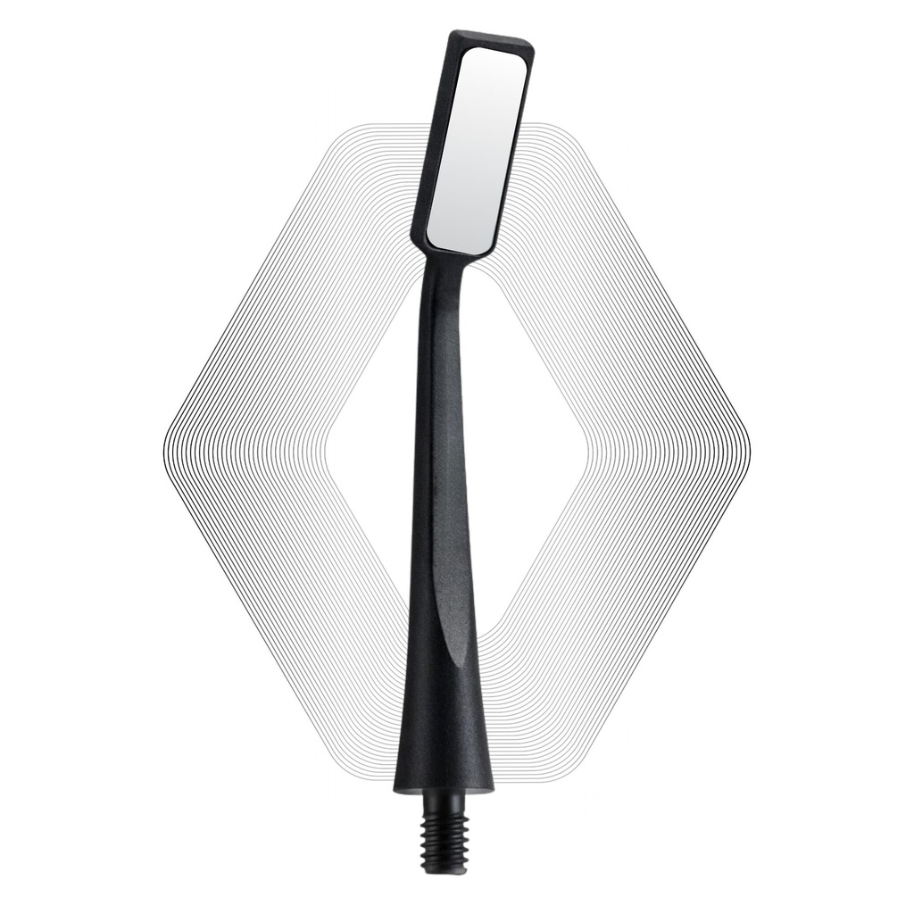 [7094R] Microscopic HD mundspejl, Regular 1,5 mm, sort | ErgoDenta