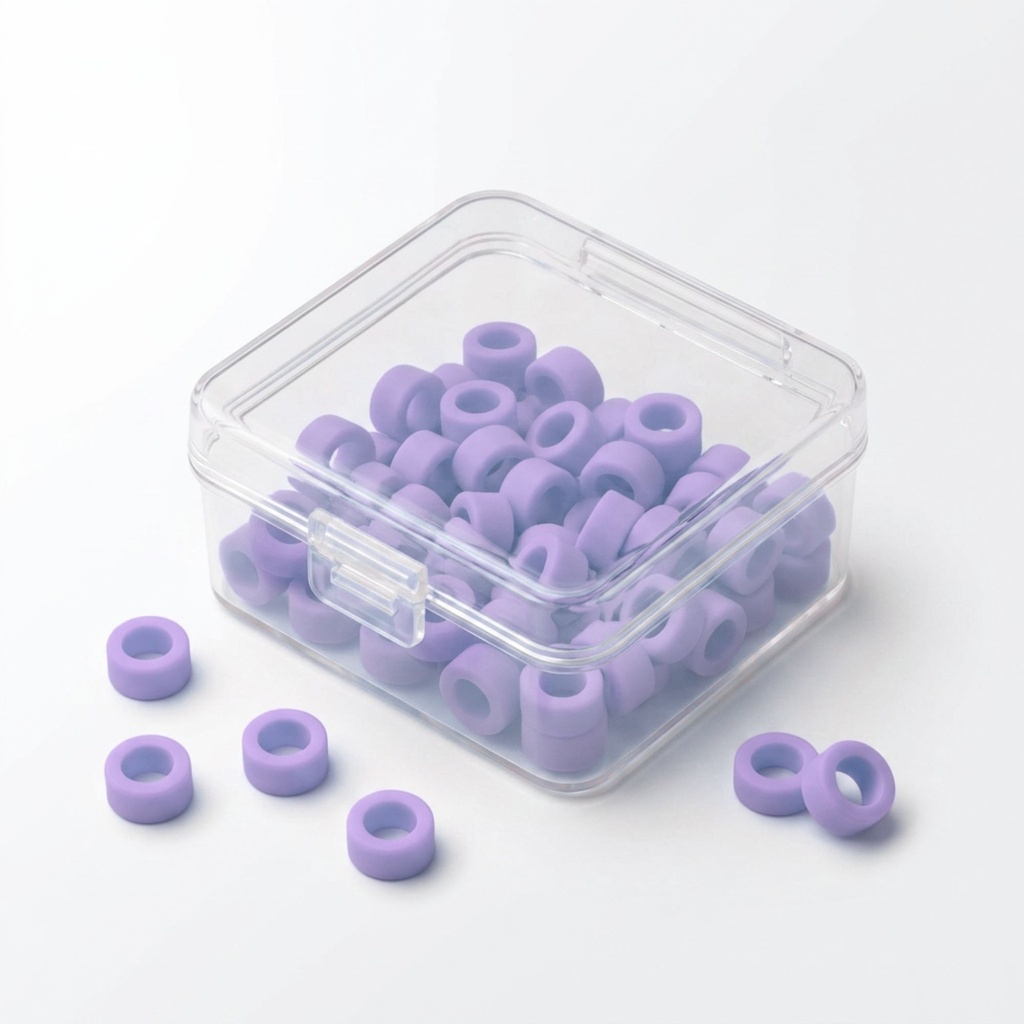 Koderinge, stor, 25 stk./boks — Lavender | ErgoDenta