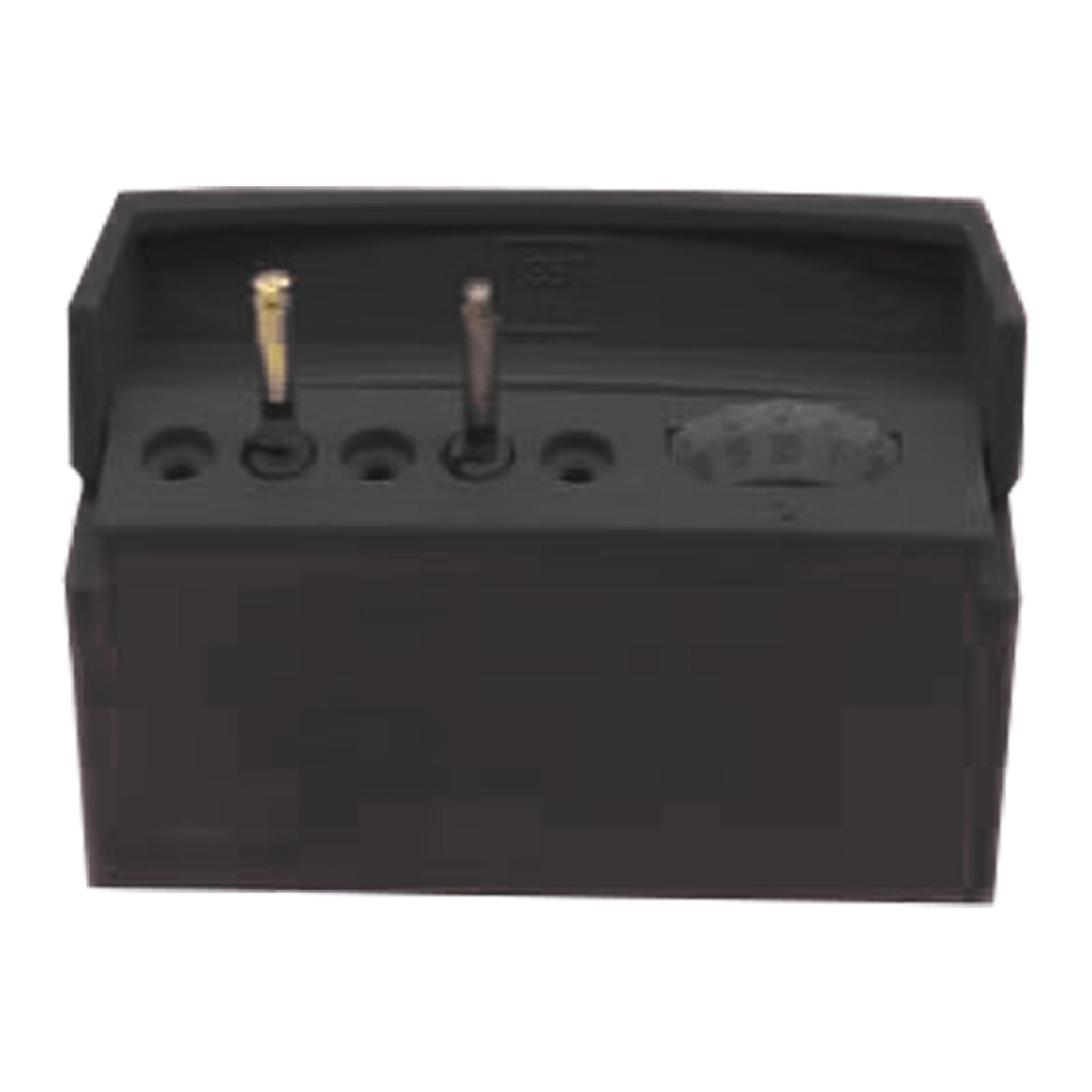 [7462K] Endodontisk block med memory holder, 5 huller, sort | ErgoDenta