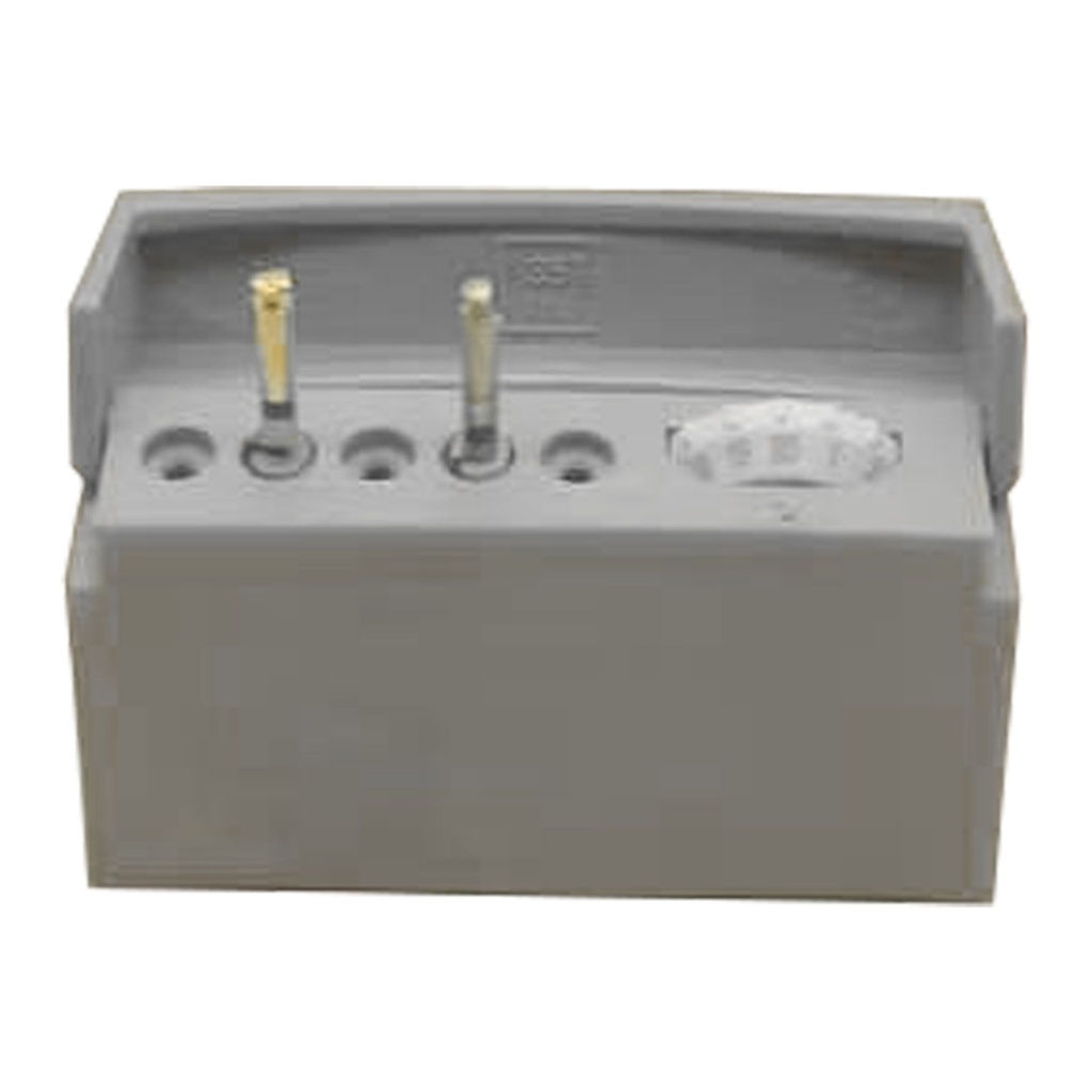 [7462I] Endodontisk block med memory holder, 5 huller, grå | ErgoDenta