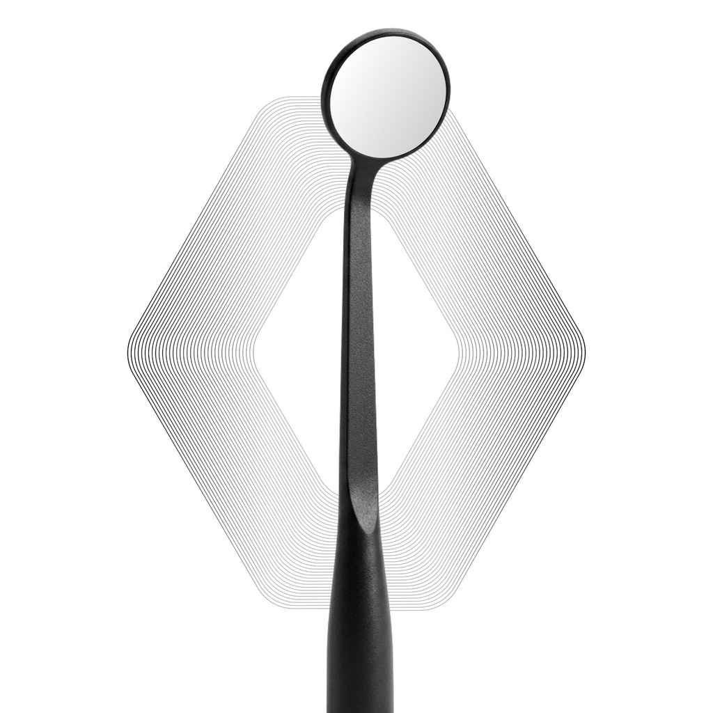 [7095U] Microscopic HD mundspejl, ultratynd 0,7 mm, sort | ErgoDenta