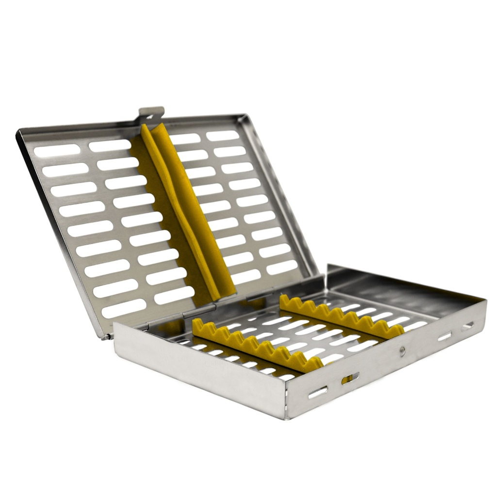 [5533Y] Steriliseringskassetter til 10, 185x130x20 mm, gul | ErgoDenta