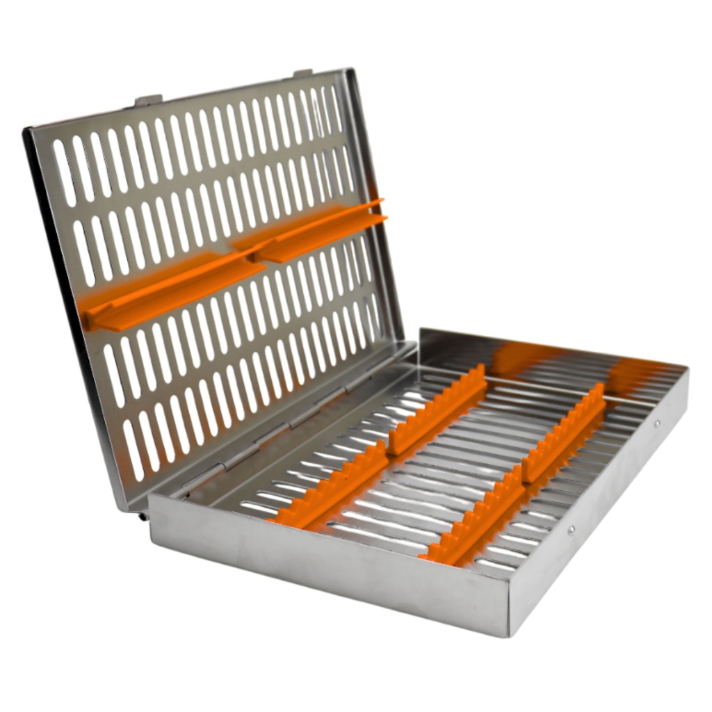 Steriliseringskassetter til 20, 285x185x30 mm, orange | ErgoDenta
