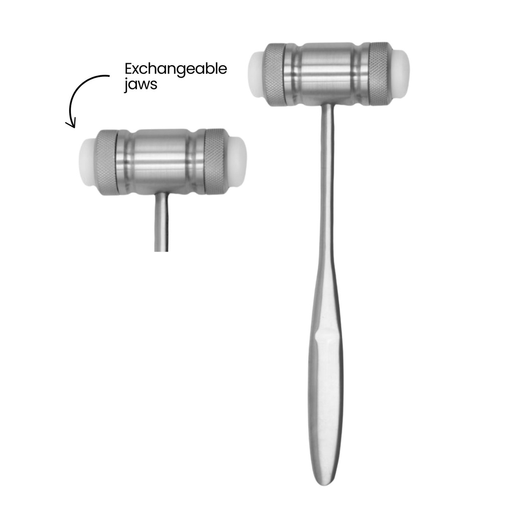 Mead hammer,, med Exchangeable Ø26 mm Teflon Head