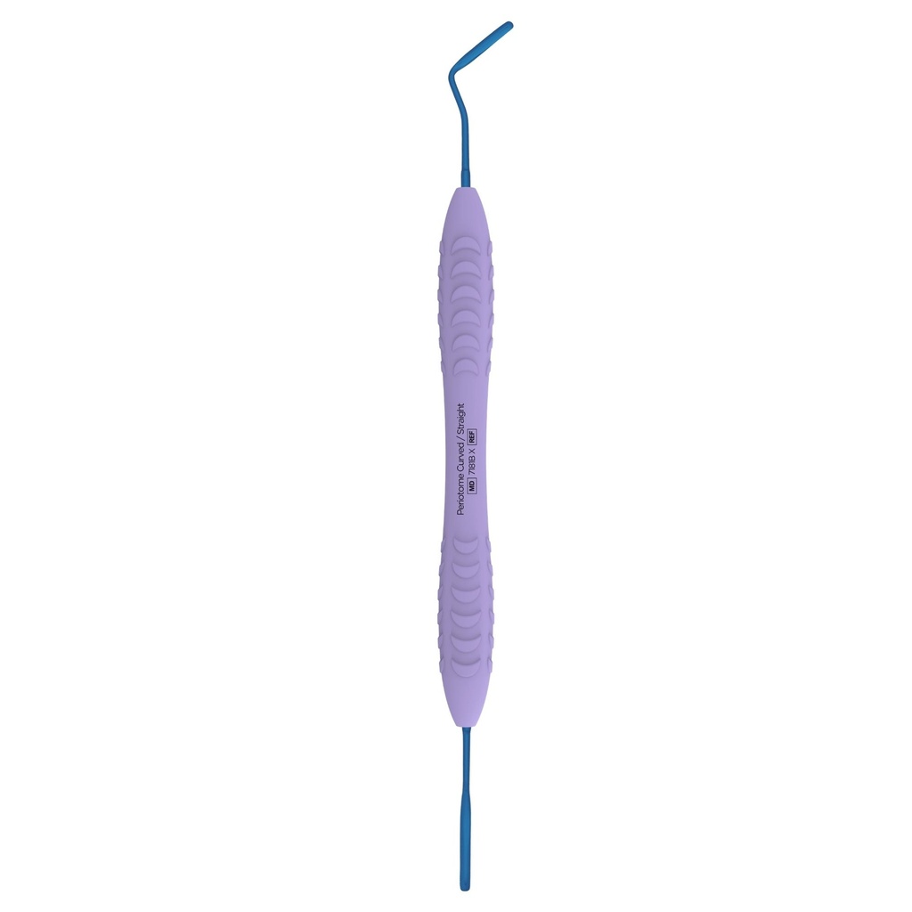 (Blå) periotom 1, buet / lige, 2.2mm-2.2mm | ErgoX®