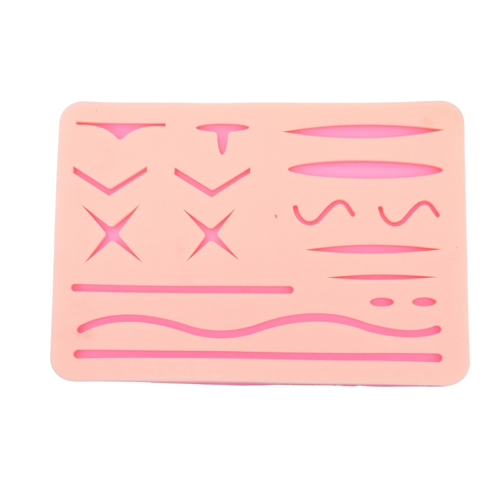 Silikone Suture Practice Pad, 17 shapes