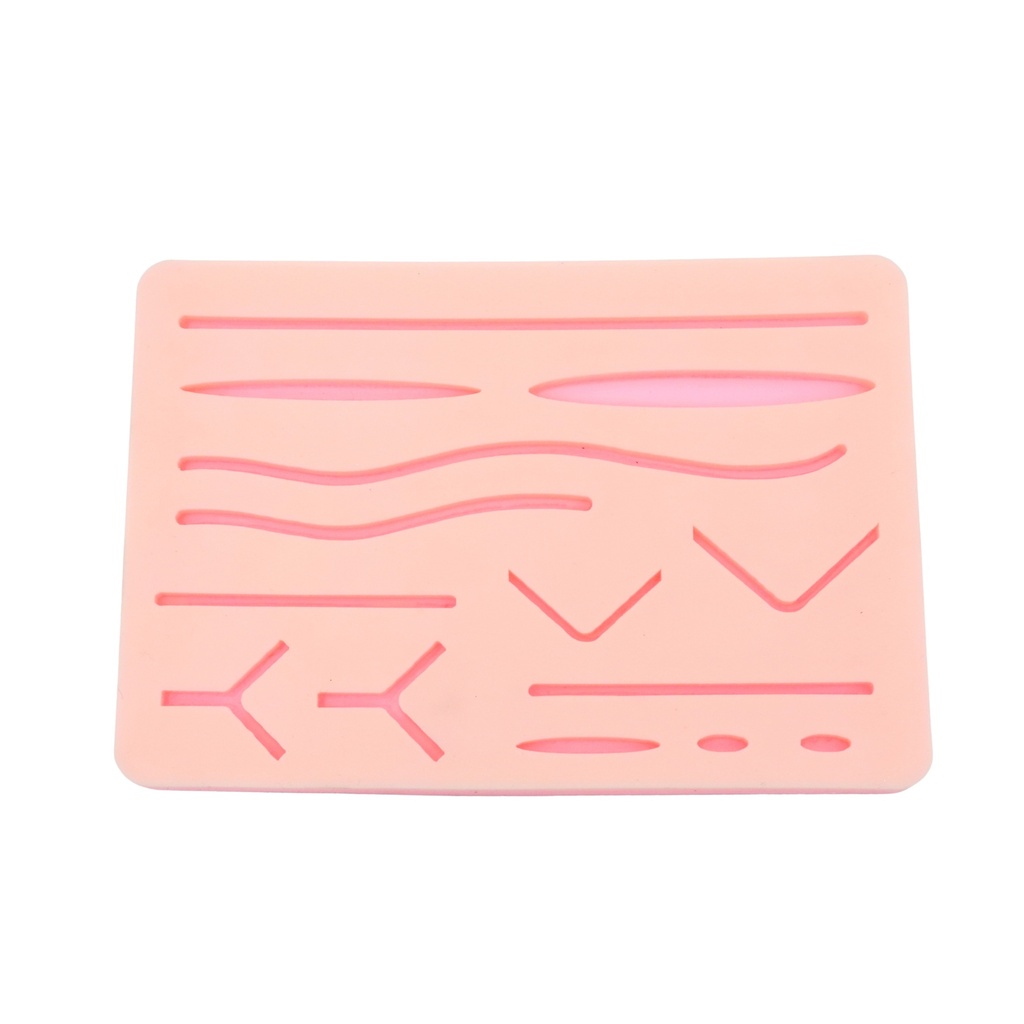 Silikone Suture Practice Pad, 14 shapes