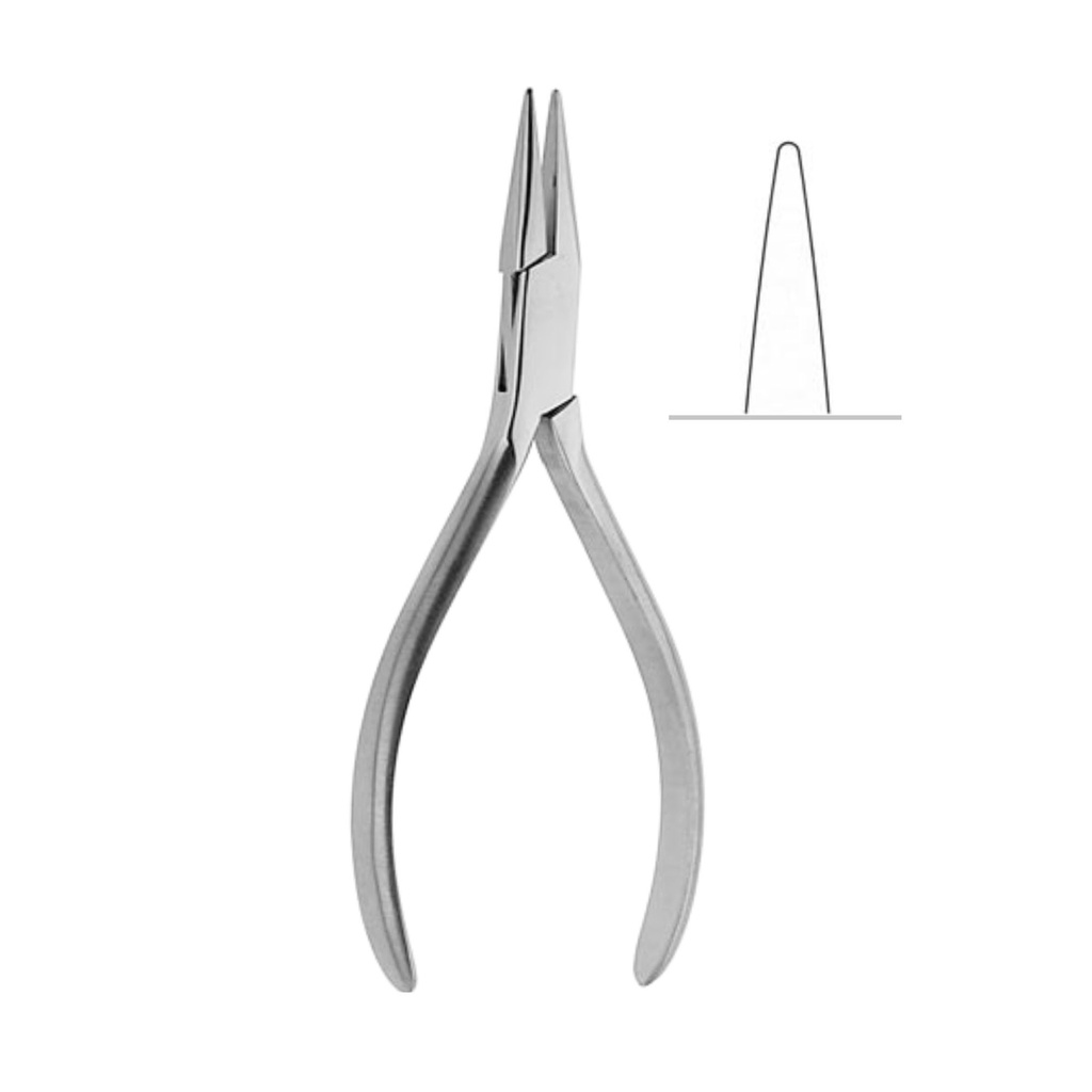 [4739] Flat Nose tænger both sides smooth