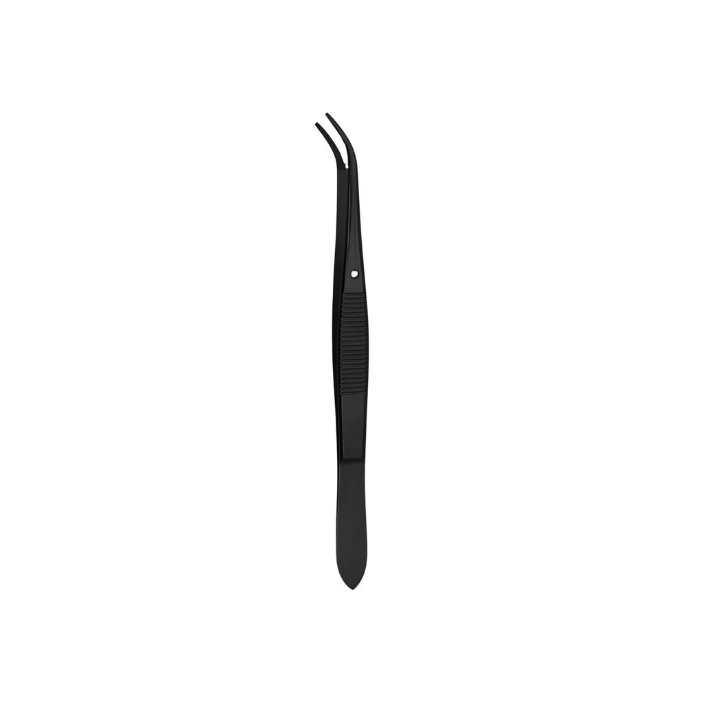 [3621-3C] Perry pincet, buet, 13 cm, sort