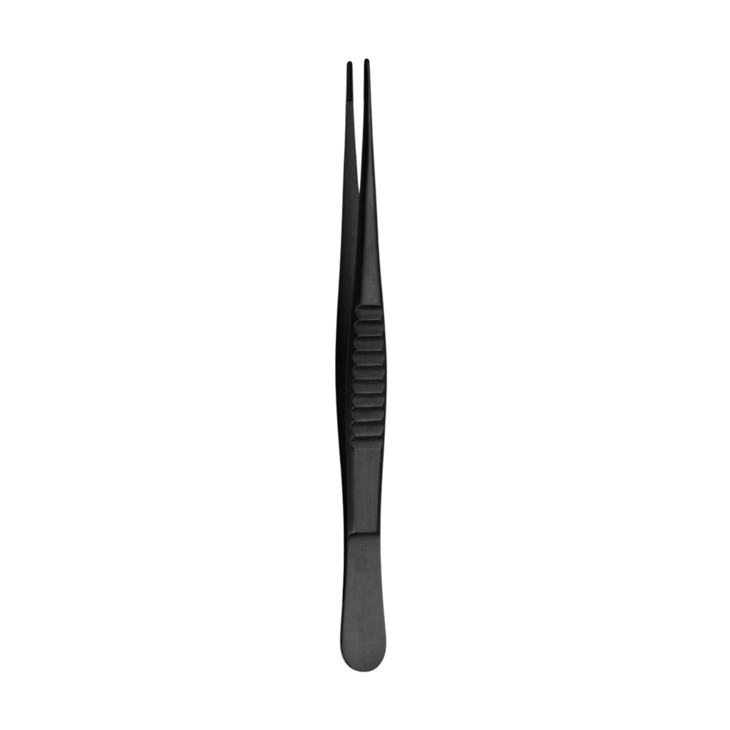 [3667-4] DeBakey pincet, standard Profile 2,0 mm, lige, 16 cm, TC, sort