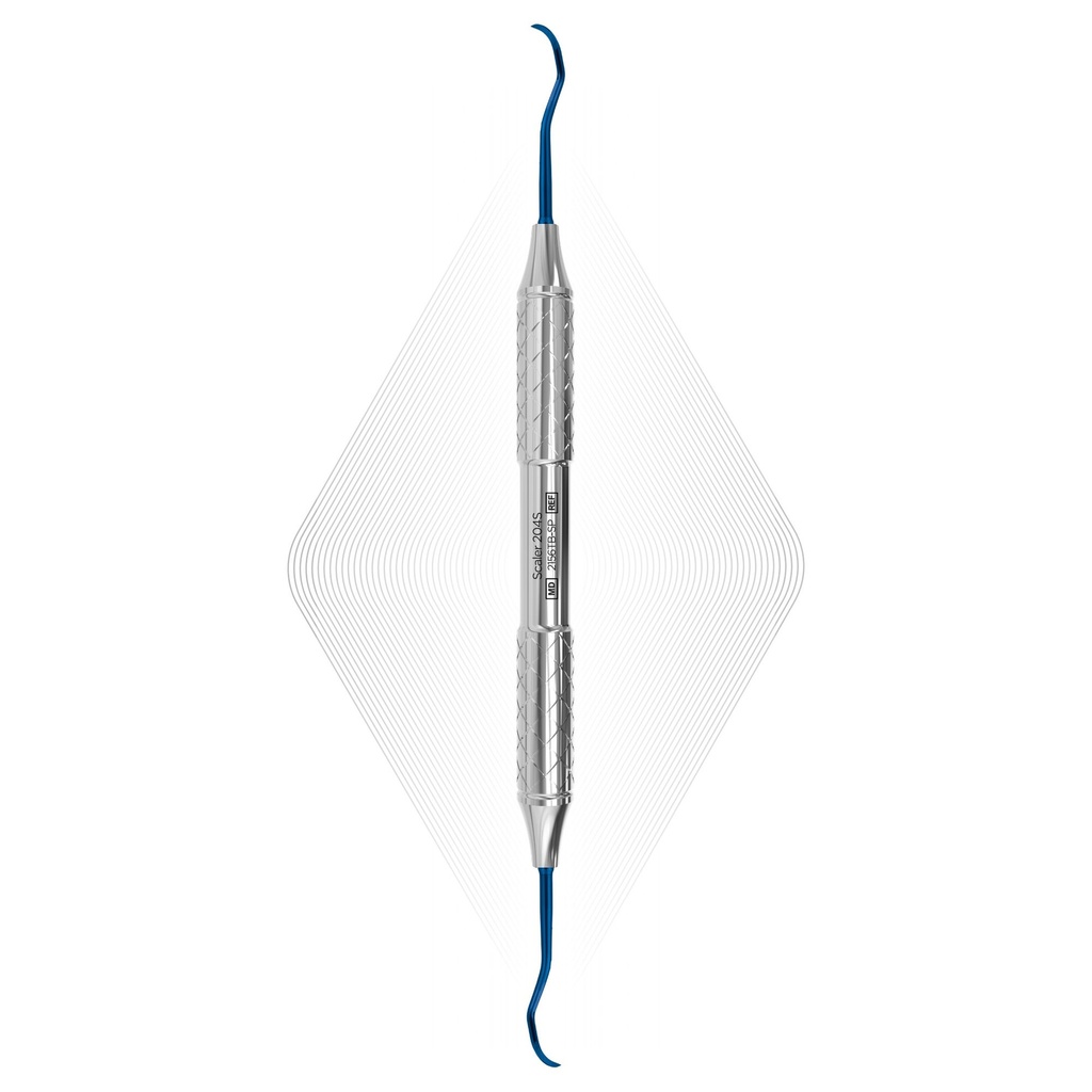 [2156TB-SP] Sickle scaler 204S, blå, til implantater (titanium) | ErgoDenta