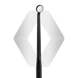 Microscopic HD mundspejl, UltraThin 0.7mm, sort | ErgoDenta
