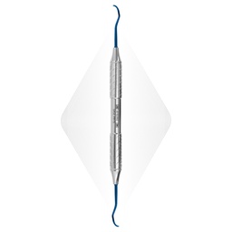 Sickle scaler 204S, blå, til implantater (titanium) | ErgoDenta